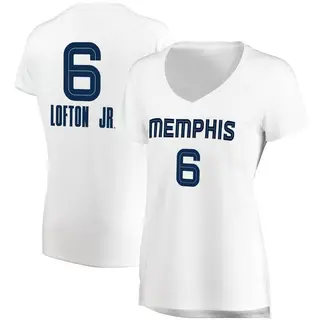 Memphis Grizzlies Kenneth Lofton Jr. 2022-23 Association Edition Jersey  White – US Soccer Hall